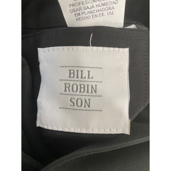 VTG NWT Bill Robin Son Black Polyester Micro Fiber 3 Button Jacket Blazer 44L - Picture 10 of 13